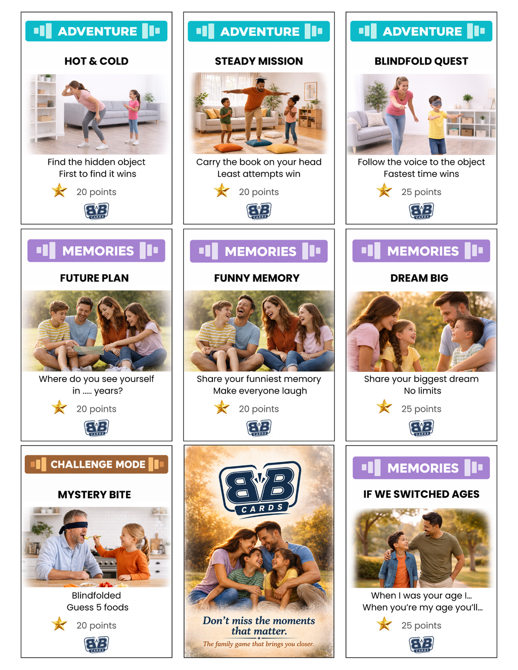 Bond Builders Cards – Starter Pack
